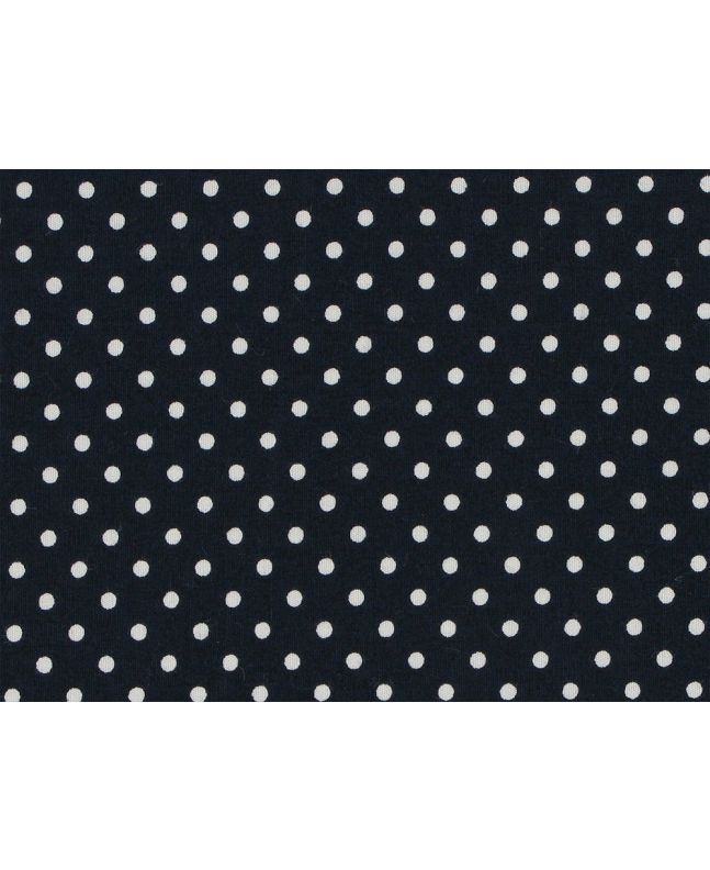 Mini Dots Cotton Poplin Print, Navy