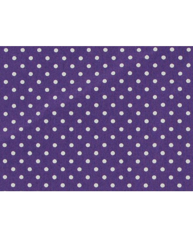 Mini Dots Cotton Poplin Print, Purple
