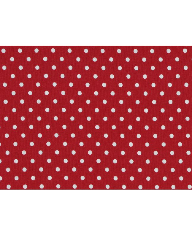 Mini Dots Cotton Poplin Print, Red