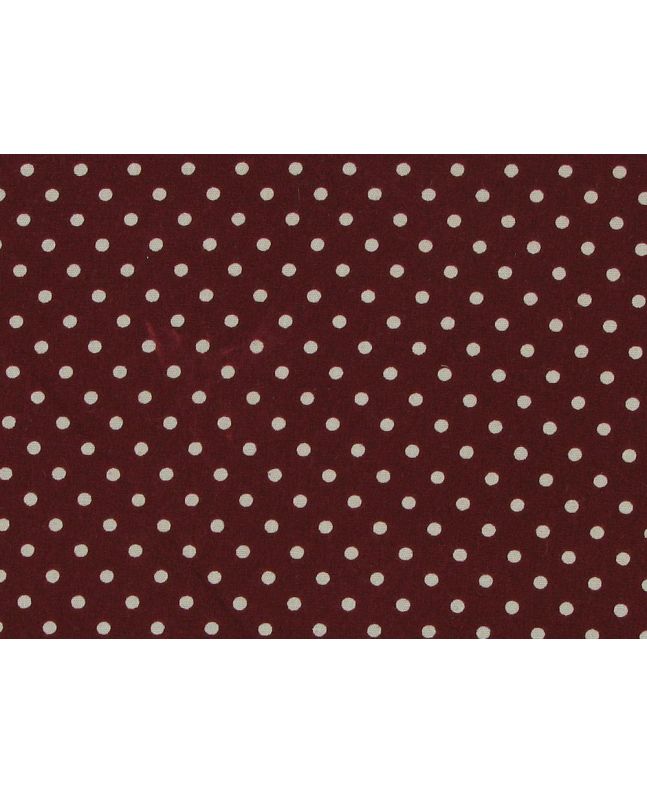 Mini Dots Cotton Poplin Print, Wine