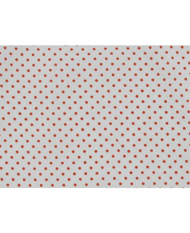 Mini Dots Cotton Print, Orange