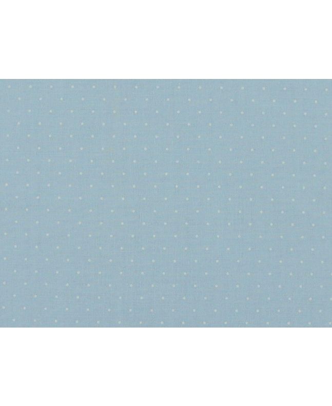 Mini Dots Polycotton Print, Baby Blue