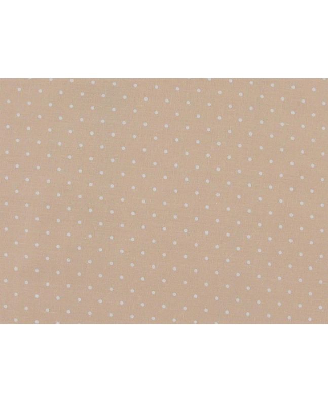 Mini Dots Polycotton Print, Peach