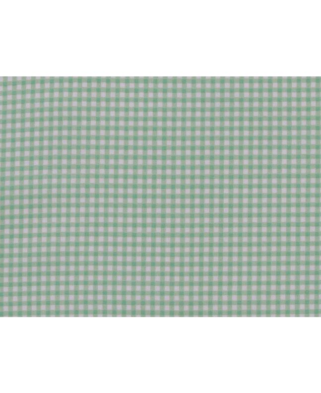 Mini Gingham Cotton Poplin Print, Mint