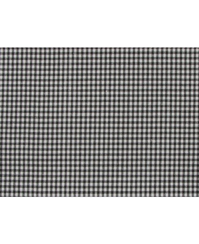Mini Gingham Woven Heavy Cotton Blend, Black