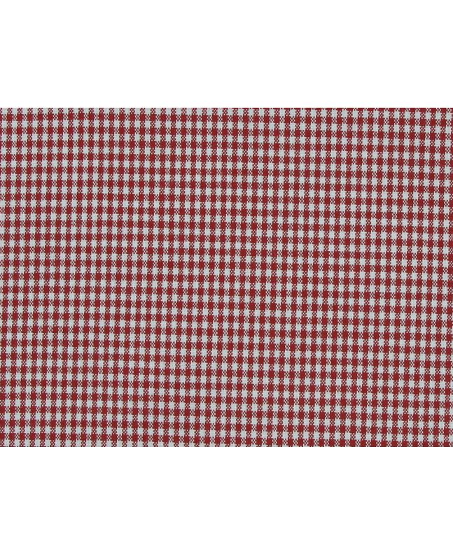 Mini Gingham Woven Heavy Cotton Blend, Red
