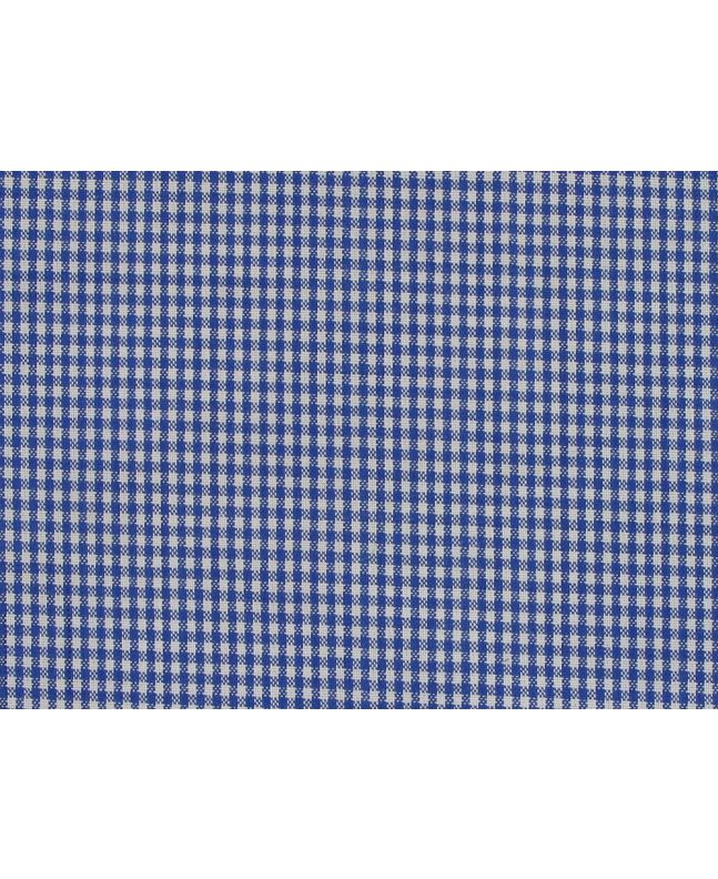 Mini Gingham Woven Heavy Cotton Blend, Royal