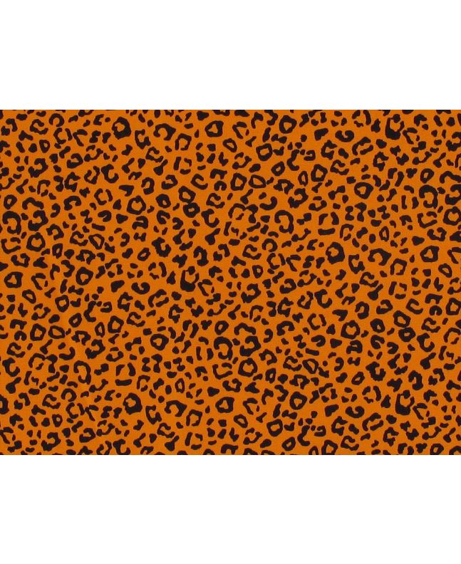 Mini Leopard Spots Cotton Poplin Print, Gold