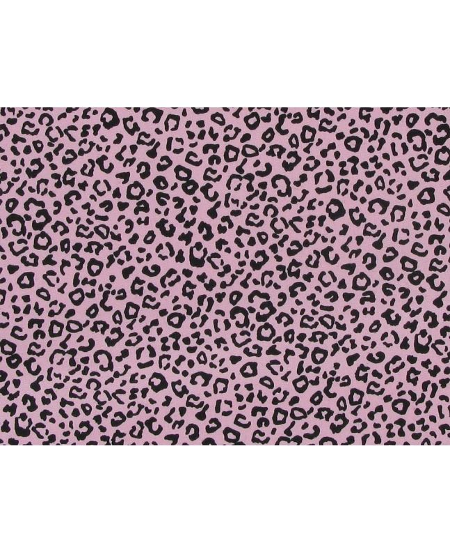 Mini Leopard Spots Cotton Poplin Print, Pink