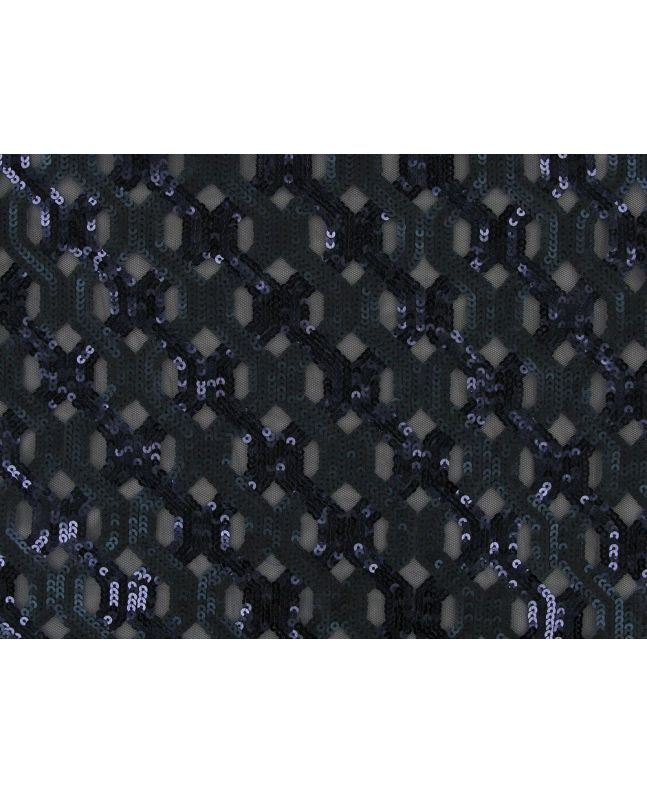 Modern Chain Sequin Tulle, Blue