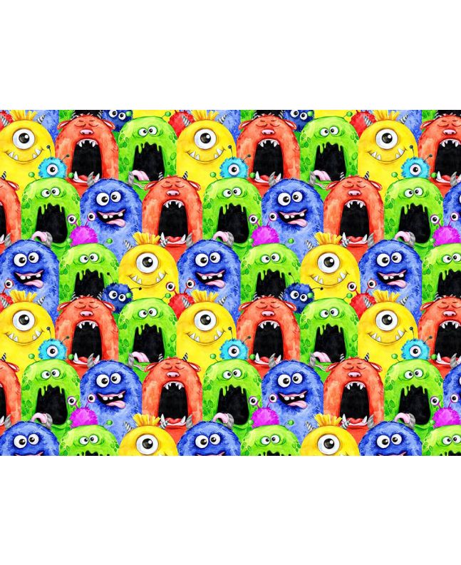 Monster Smiles Cotton Print