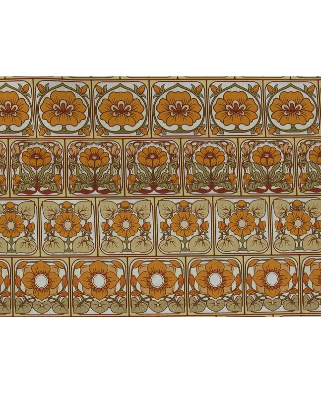 Morris Floral Tiles Cotton Print