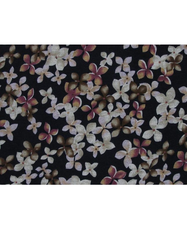 Nagoya Cherry Blossom Printed Ponte Roma, Purple