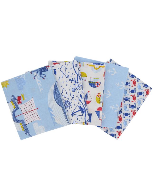 Nautical Fun Cotton Fat Quarter 5 Pack