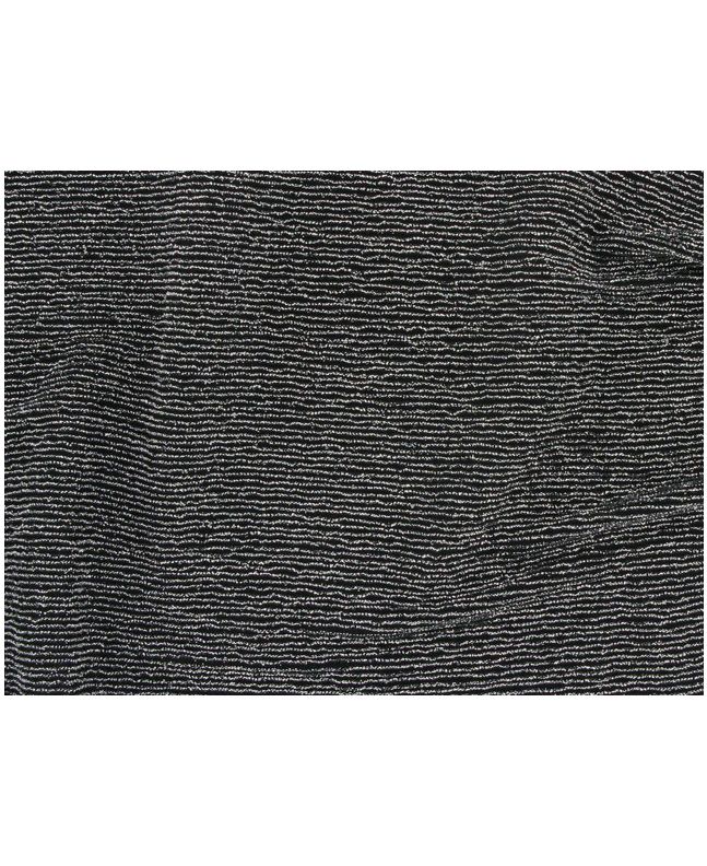 Nylon / Metallic Stripe - Silver