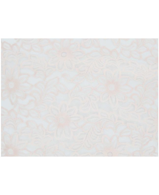 Nylon Flower Stencil Lace - Peach