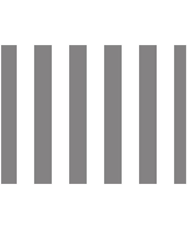 One Inch Stripe Cotton Poplin, Grey