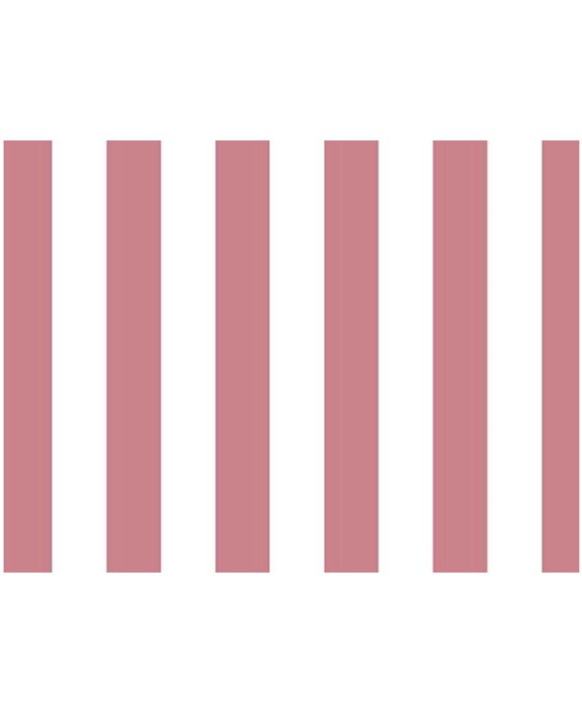 One Inch Stripe Cotton Poplin, Rose