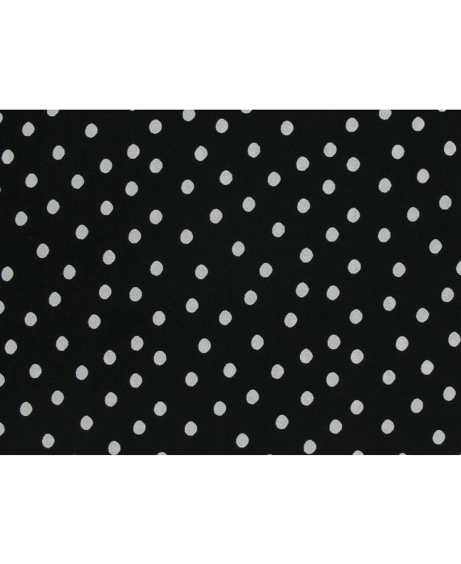 Paint Spots Cotton Print, Black