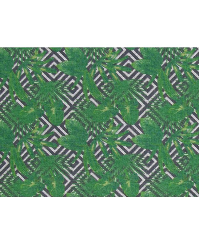 Palm Check Cotton Print