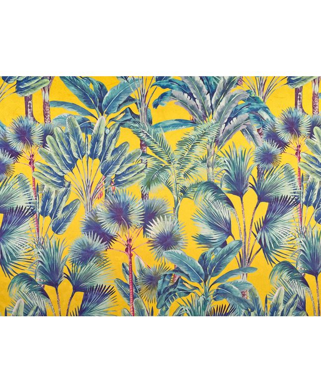 Palm Springs Printed Velvet, Yellow