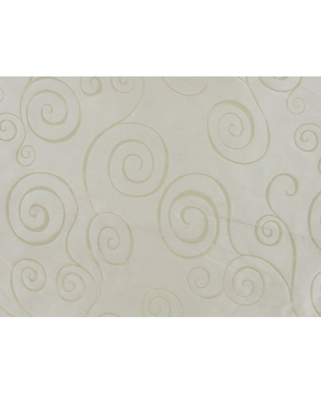 Party Swirl Jacquard Silk, Cream