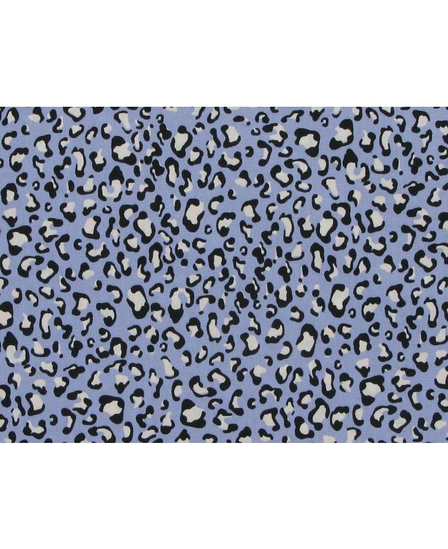 Pastel Leopard Cotton Poplin Print, Lilac