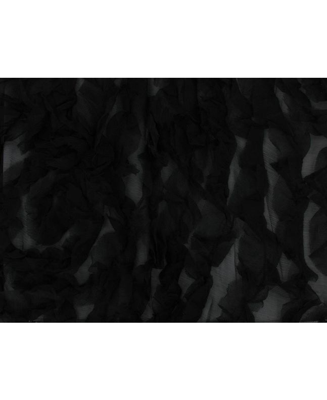 Patchwork Silk Rose, Black
