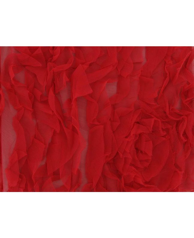 Patchwork Silk Rose, Red and Black