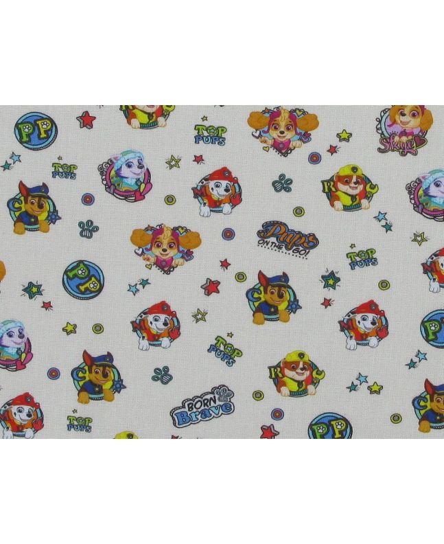 Paw Patrol Printed Cotton, Pups on the Go