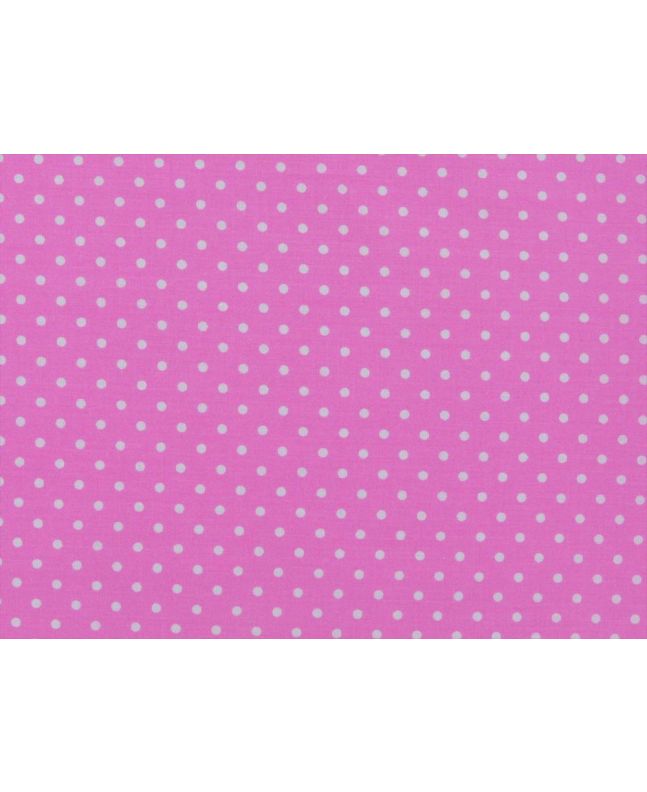 Pea Spot Polycotton Print, Pink