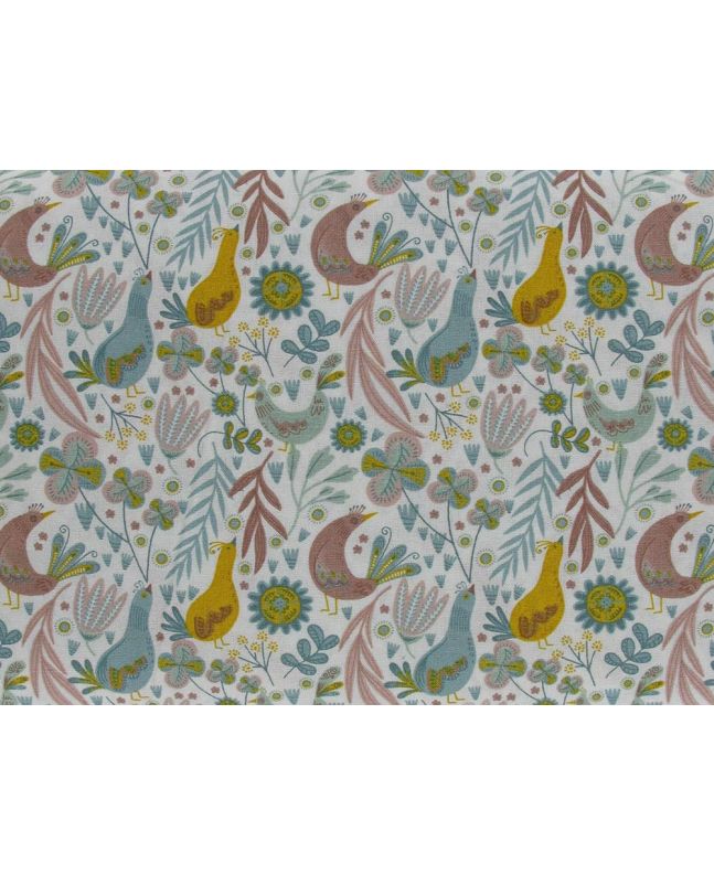 Peacock Garden Cotton Print