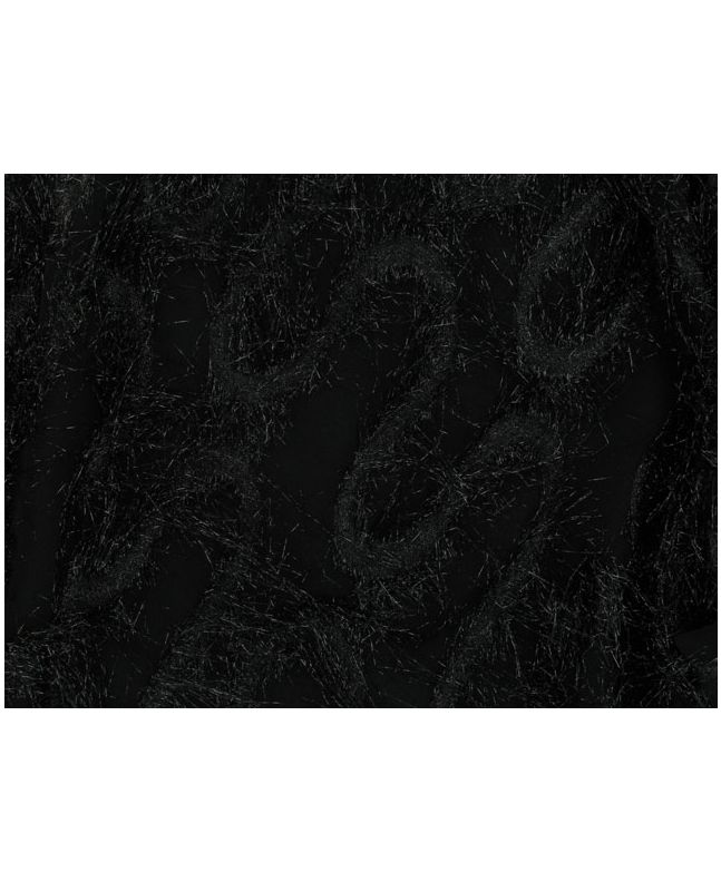 Pebble Long Hair Metallic Uragiri Jacquard - Midnight Black