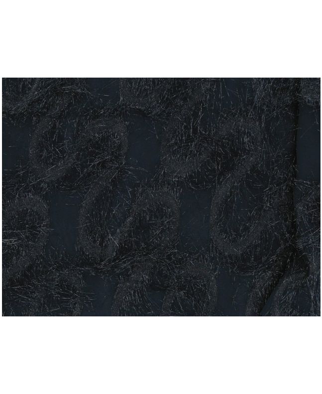 Pebble Long Hair Metallic Uragiri Jacquard - Navy