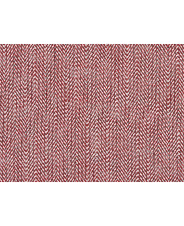 Penzance Chevron Woven Cotton, Crimson