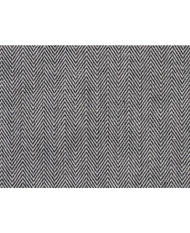Penzance Chevron Woven Cotton, Ebony