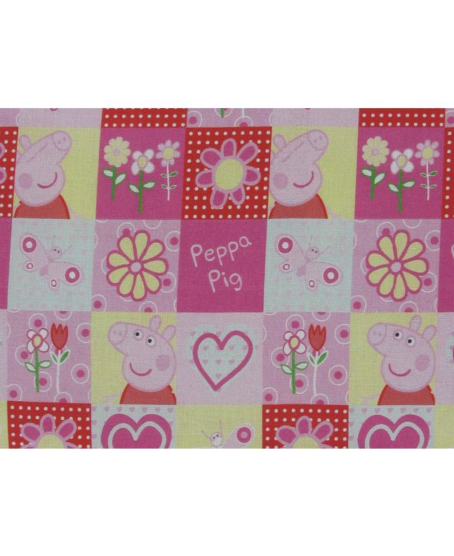 Peppa Pig Spring Flowers Digital Cotton Print
