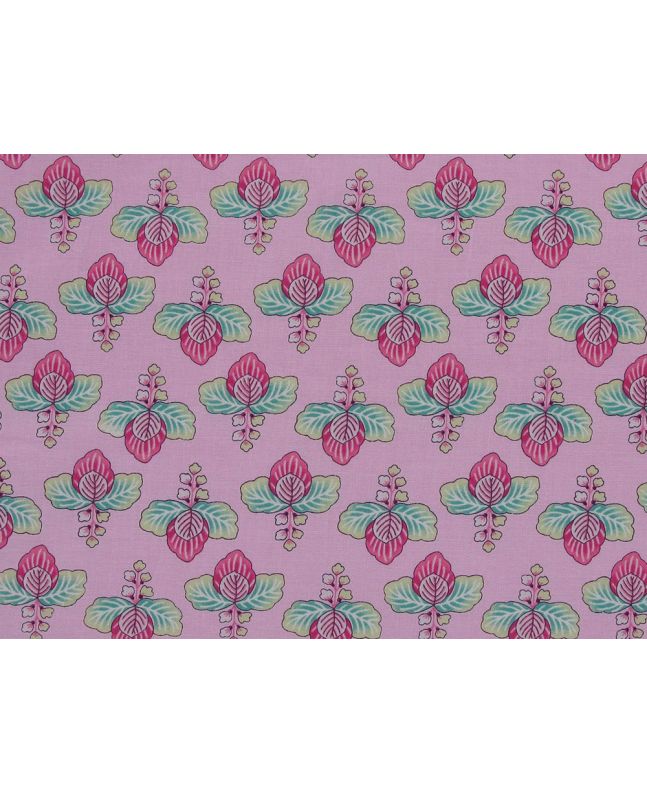 Petal Leaf Cotton Poplin, Light Pink
