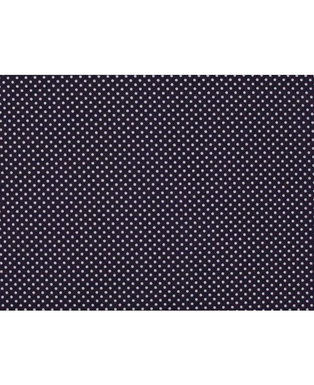 Pin Spot Polycotton Print, Navy