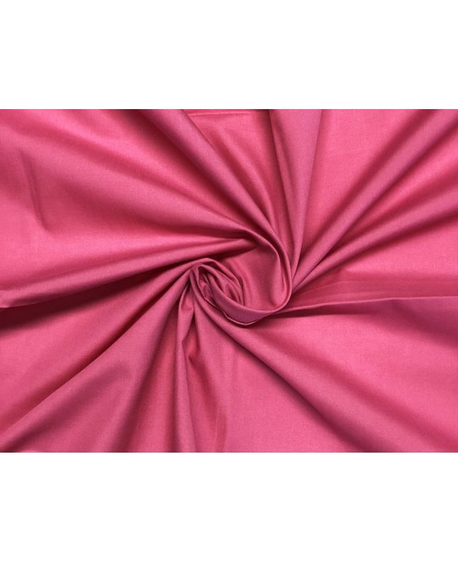 Plain Dye Polycotton, Bright Rose