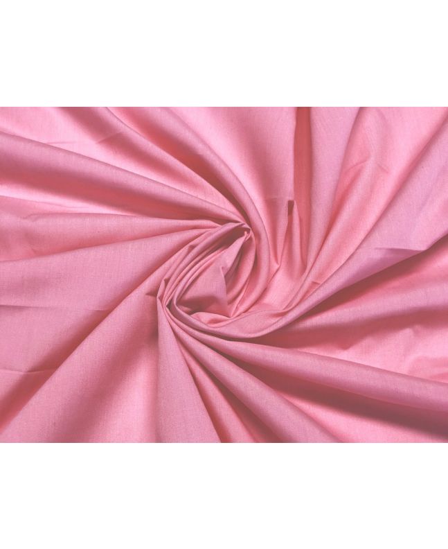 Plain Dye Polycotton, Coral Pink