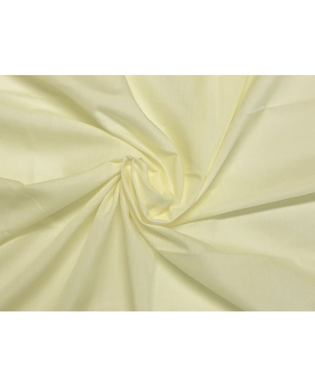 Plain Dye Polycotton, Pale Lemon