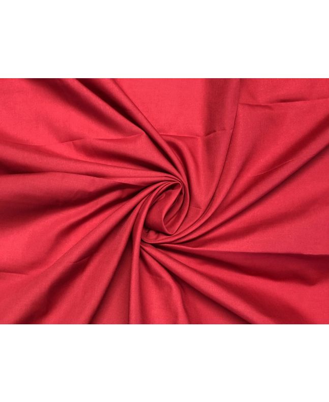 Plain Dye Polycotton, Scarlet