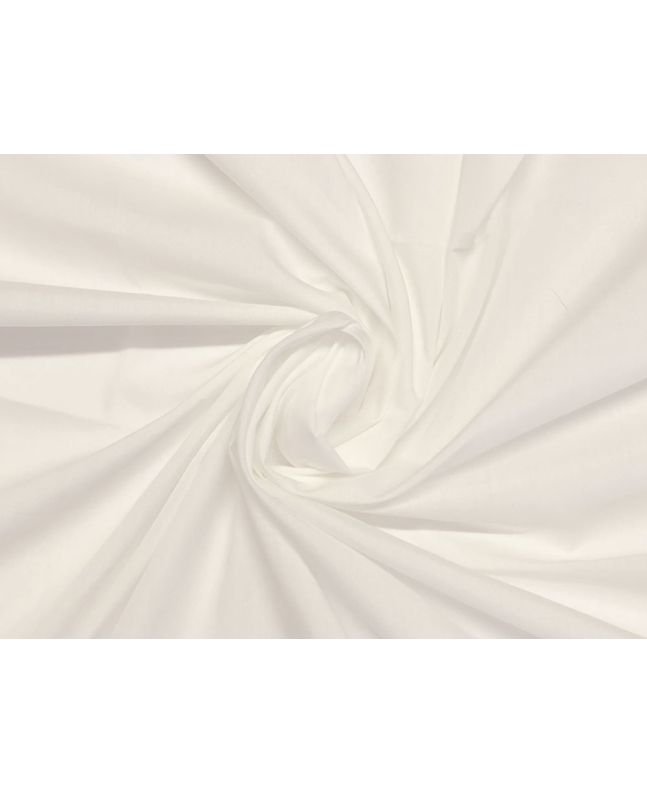 Plain Dye Polycotton, Silk White