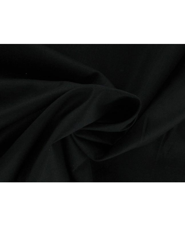 Plain Dye Soft Cretonne Cotton, Black