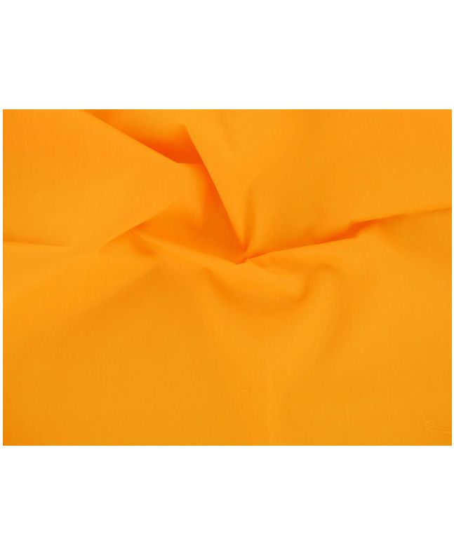 Plain Polycotton Fabric - Bright Orange
