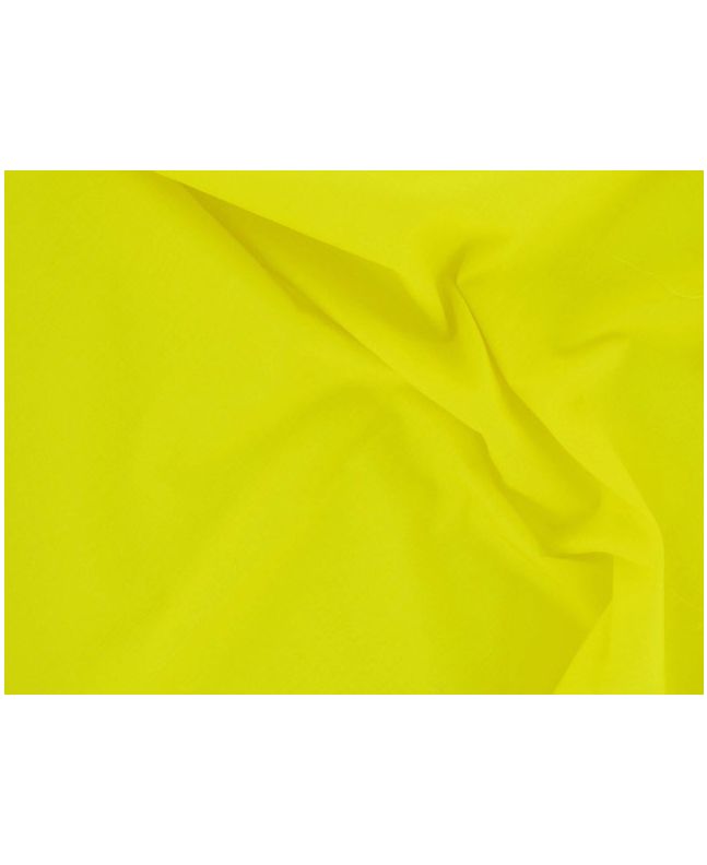 Plain Polycotton Fabric - Bright Yellow
