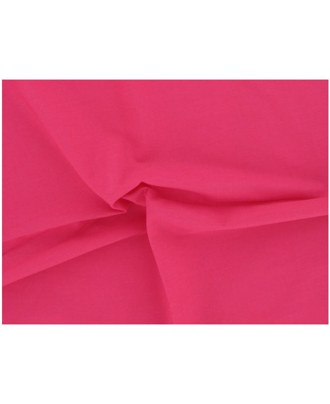 Plain Polycotton Fabric - Cerise