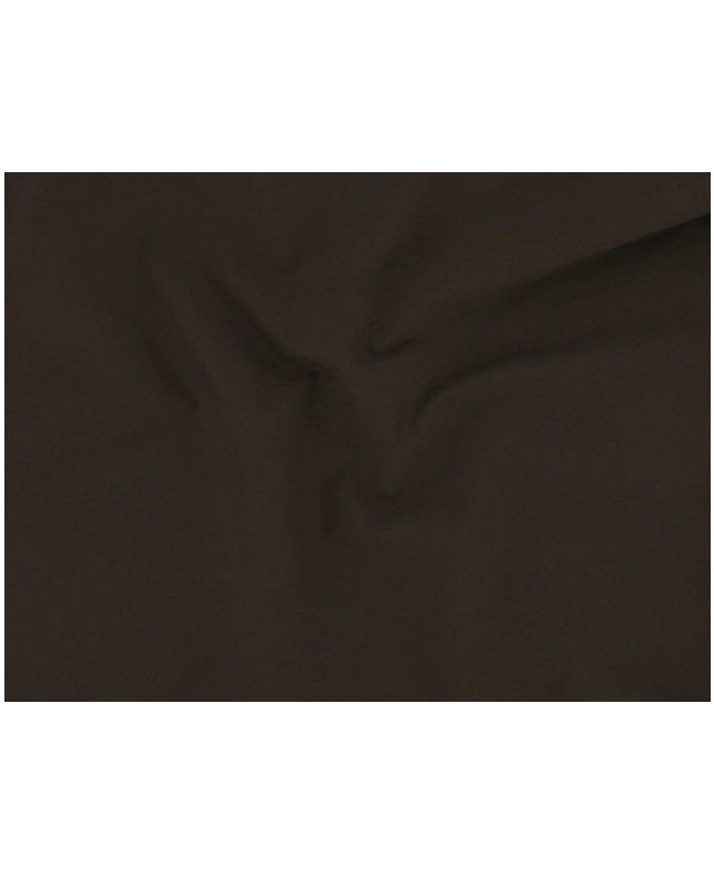 Plain Polycotton Fabric - Chocolate