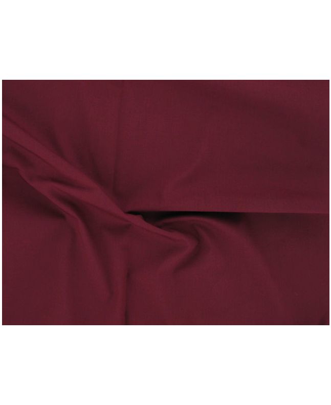 Plain Polycotton Fabric - Claret